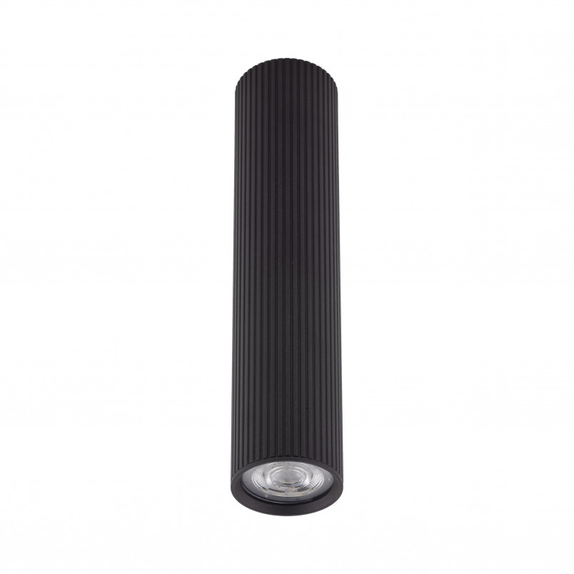 Lampa spot tuba ryflowana Tune 5,5cm H24cm czarna TK Lighting