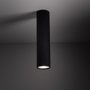 Lampa spot tuba ryflowana Tune 5,5cm H24cm czarna TK Lighting