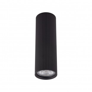 Lampa spot tuba ryflowana Tune 5,5cm H17cm czarna TK Lighting