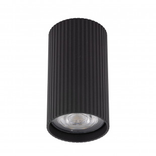 Lampa spot tuba ryflowana Tune 5,5cm H10cm czarna TK Lighting
