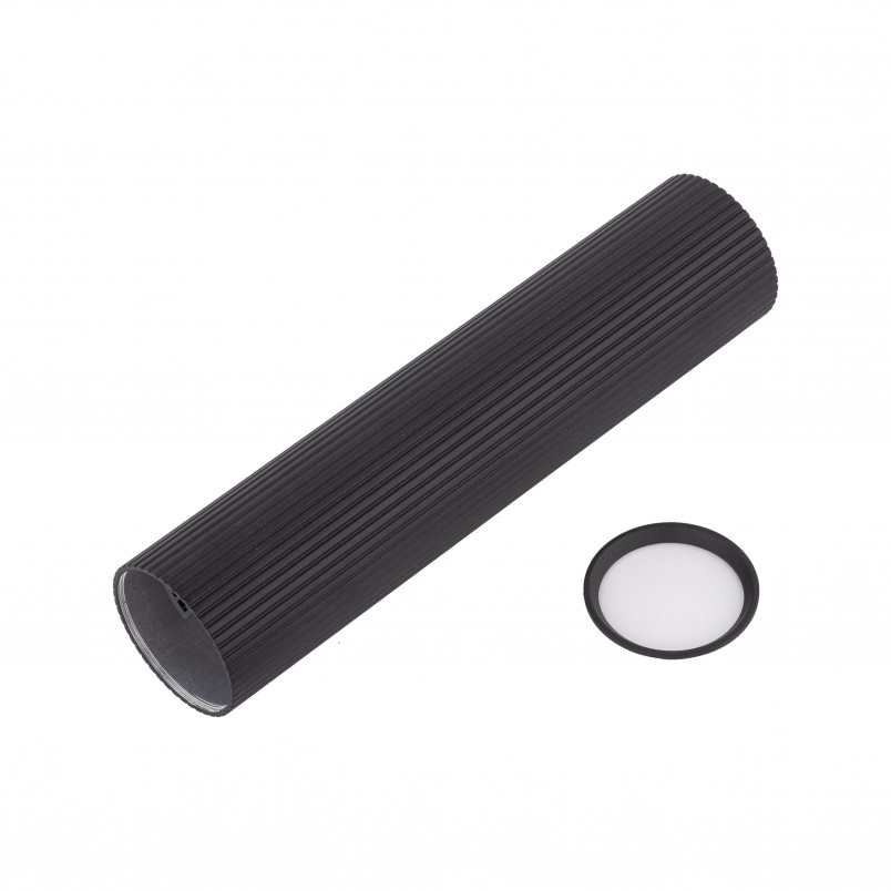 Lampa spot tuba ryflowana Tune 5,5cm H24cm czarna TK Lighting