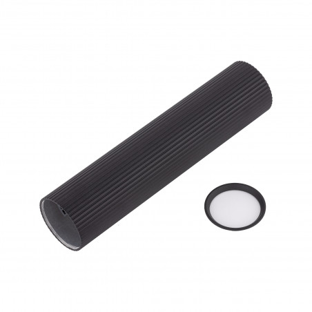 Lampa spot tuba ryflowana Tune 5,5cm H24cm czarna TK Lighting