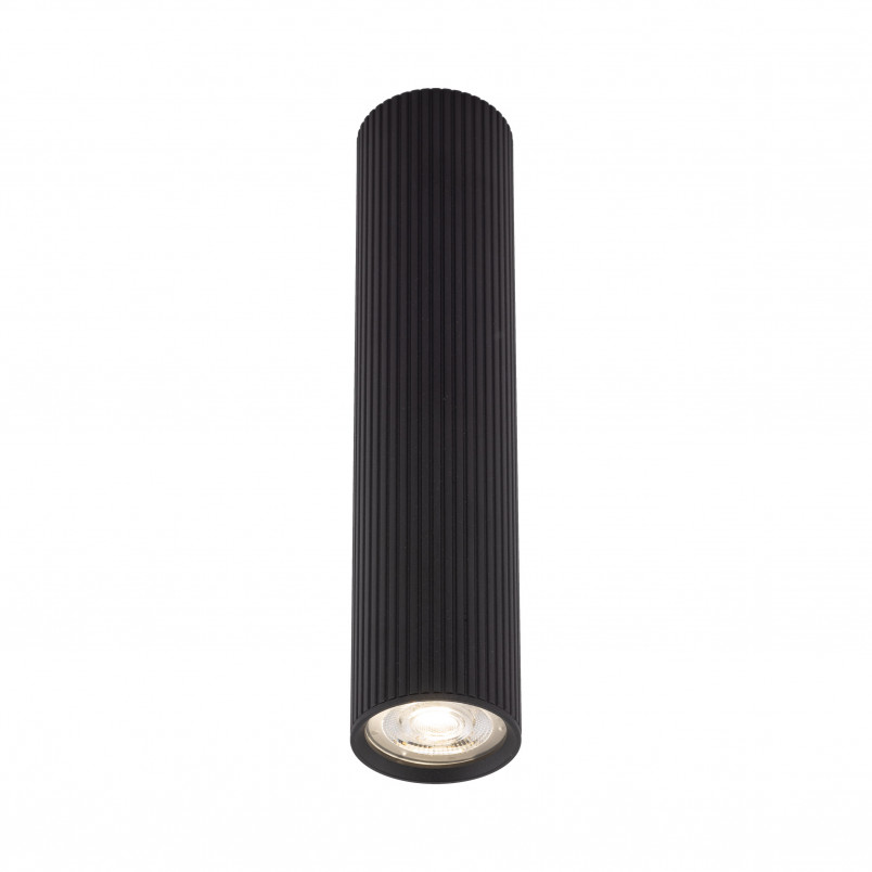 Lampa spot tuba ryflowana Tune 5,5cm H24cm czarna TK Lighting