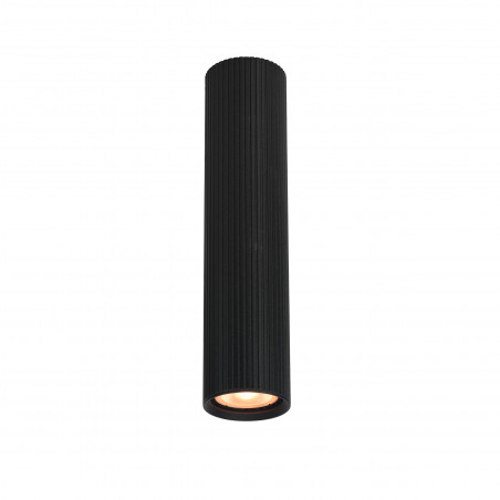 Lampa spot tuba ryflowana Tune 5,5cm H24cm czarna TK Lighting
