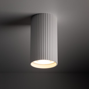 Lampa spot tuba ryflowana Tune 5,5cm H10cm biała TK Lighting