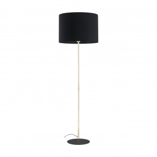 Lampa podłogowa z abażurem Umberto 160cm czarny / złoty TK Lighting