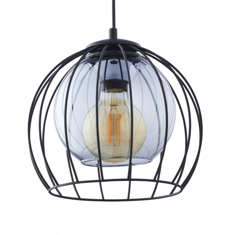 Lampa wisząca druciana kula Universo 26cm czarna TK Lighting