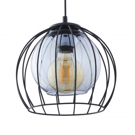 Lampa wisząca druciana kula Universo 26cm czarna TK Lighting