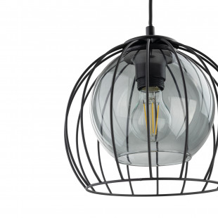 Lampa wisząca druciana kula Universo 26cm czarna TK Lighting