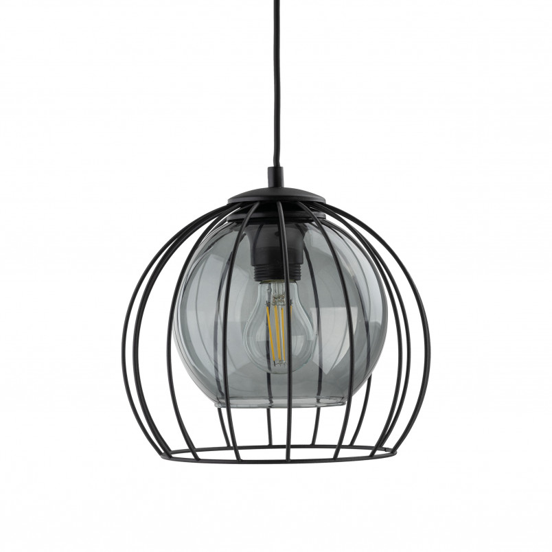 Lampa wisząca druciana kula Universo 26cm czarna TK Lighting