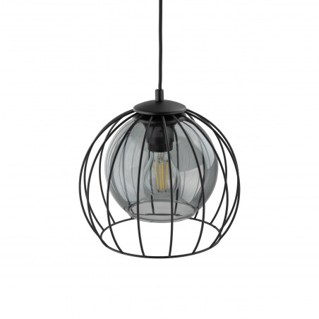 Lampa wisząca druciana kula Universo 26cm czarna TK Lighting