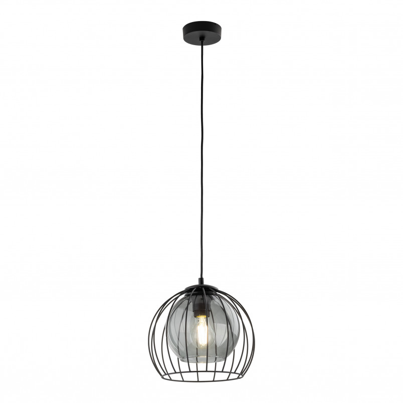 Lampa wisząca druciana kula Universo 26cm czarna TK Lighting