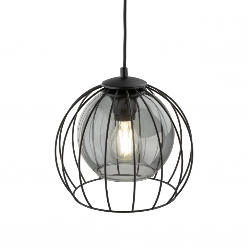 Lampa wisząca druciana kula Universo 26cm czarna TK Lighting