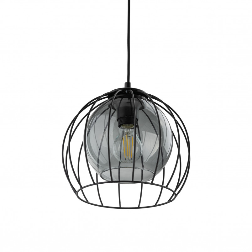 Lampa wisząca druciana kula Universo 26cm czarna TK Lighting