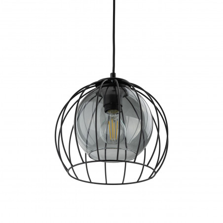 Lampa wisząca druciana kula Universo 26cm czarna TK Lighting
