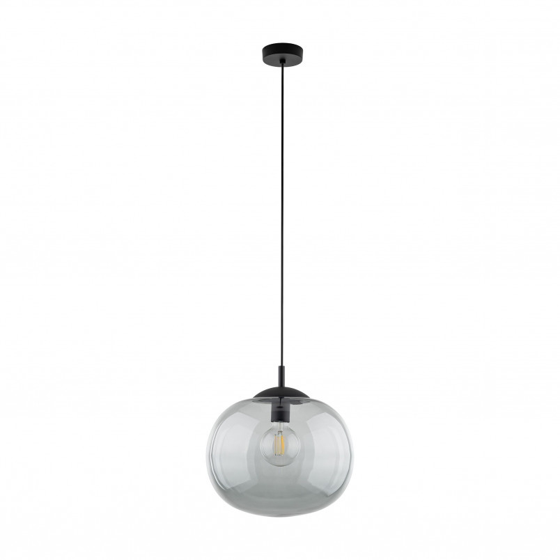 Lampa wisząca szklana Vibe 35cm grafitowa TK Lighting