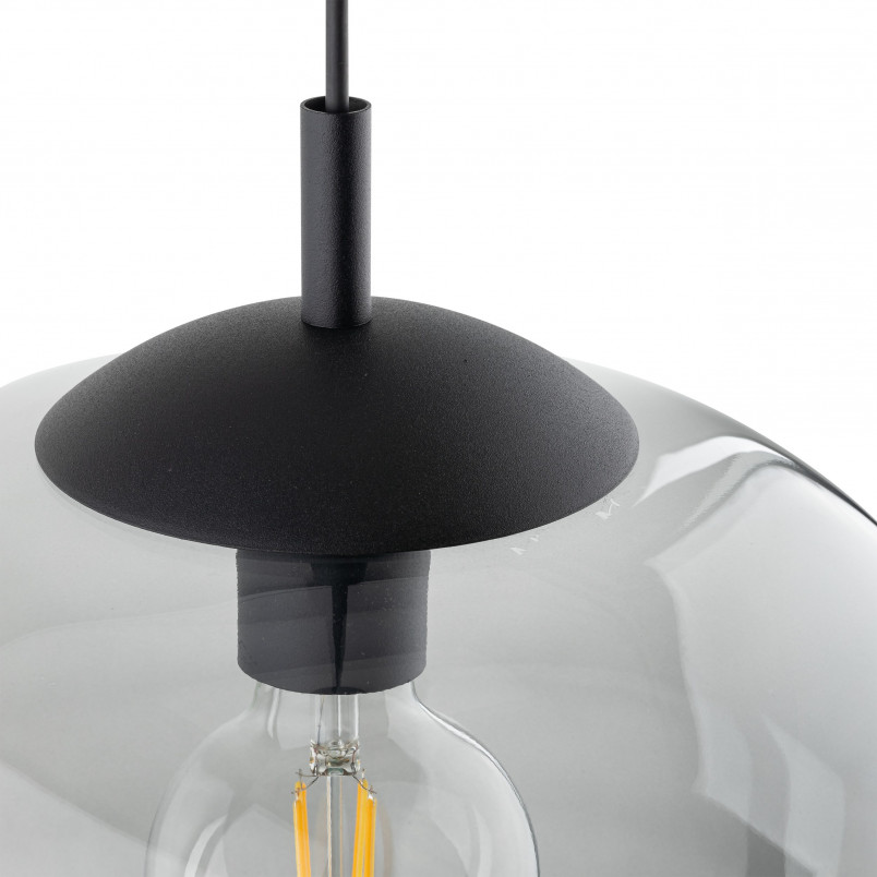 Lampa wisząca szklana Vibe 35cm grafitowa TK Lighting