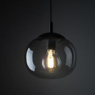 Lampa wisząca szklana Vibe 25cm grafitowa TK Lighting