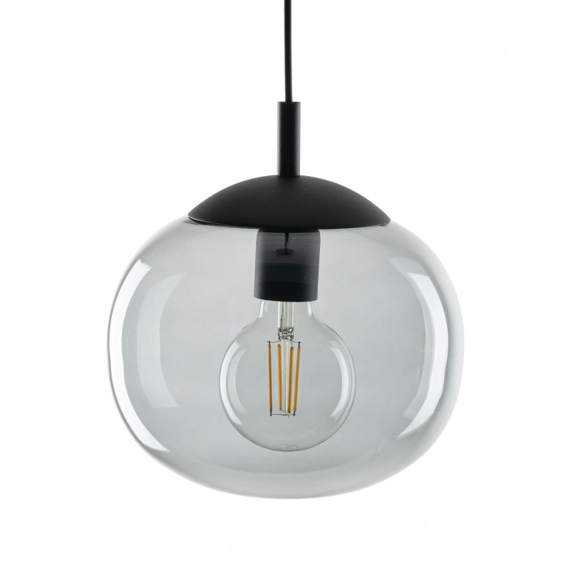 Lampa wisząca szklana Vibe 35cm grafitowa TK Lighting