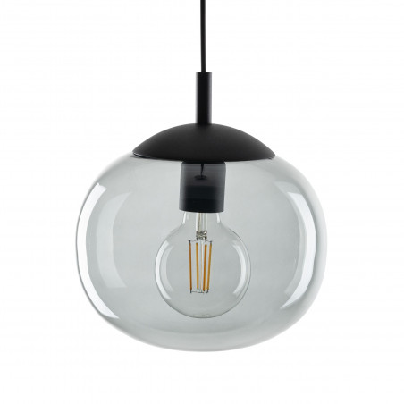 Lampa wisząca szklana Vibe 35cm grafitowa TK Lighting