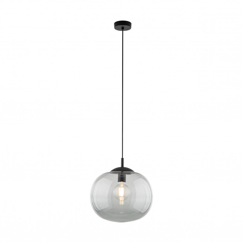 Lampa wisząca szklana Vibe 35cm grafitowa TK Lighting