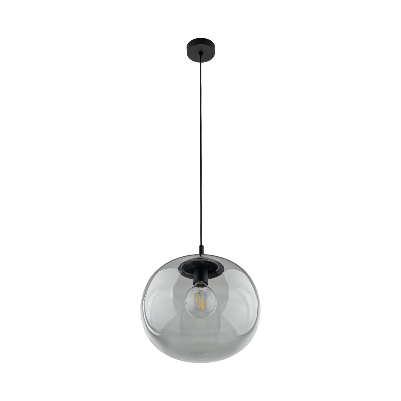 Lampa wisząca szklana Vibe 35cm grafitowa TK Lighting