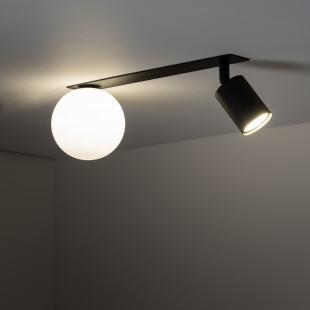 Reflektor sufitowy podtynkowy Vox II biało-czarny TK Lighting