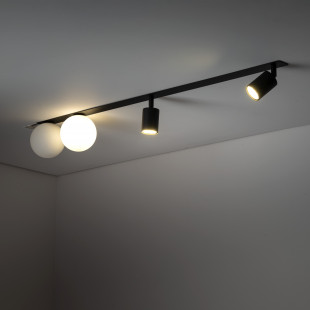 Reflektor sufitowy podtynkowy Vox IV biało-czarny TK Lighting