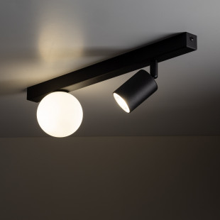 Reflektor sufitowy podwójny Vox biało-czarny TK Lighting