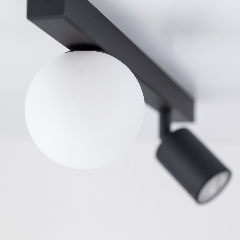 Reflektor sufitowy podwójny Vox biało-czarny TK Lighting