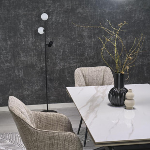 Lampa podłogowa 2 szklane kule z reflektorkiem Vox 152cm biało-czarna TK Lighting