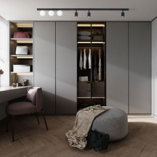 Reflektor sufitowy 6 punktowy Vox biało-czarny TK Lighting