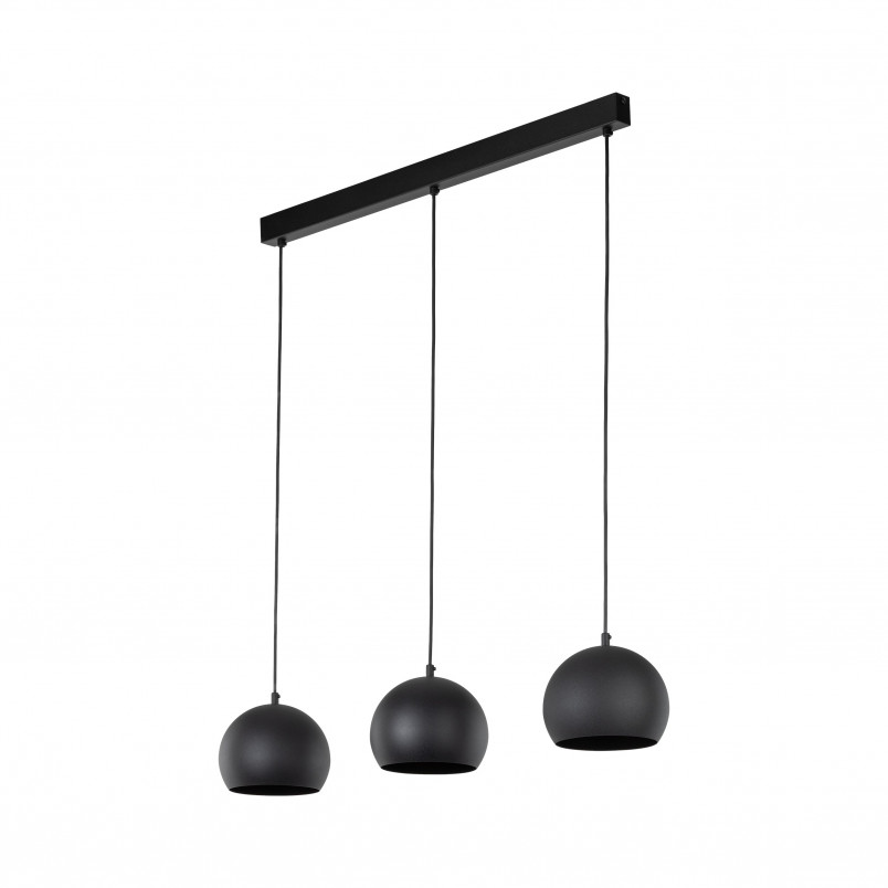 Lampa wisząca kule metalowe na listwie Zoe 81cm czarna TK Lighting