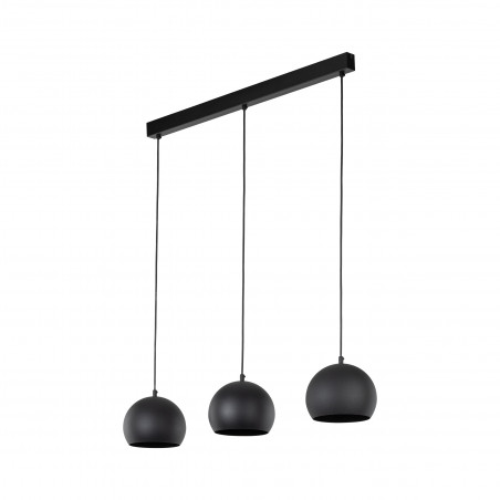 Lampa wisząca kule metalowe na listwie Zoe 81cm czarna TK Lighting