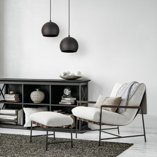 Lampa wisząca kula metalowa Zoe 17cm czarna TK Lighting