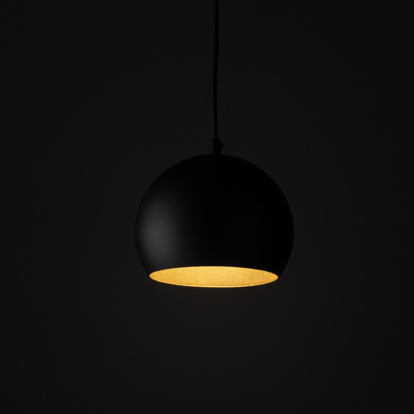 Lampa wisząca kula metalowa Zoe 17cm czarna TK Lighting
