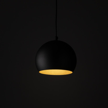 Lampa wisząca kula metalowa Zoe 17cm czarna TK Lighting