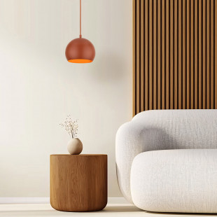 Lampa wisząca kula metalowa Zoe 17cm ceglana TK Lighting