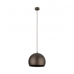 Lampa wisząca kula metalowa Zoe 27cm brązowa TK Lighting