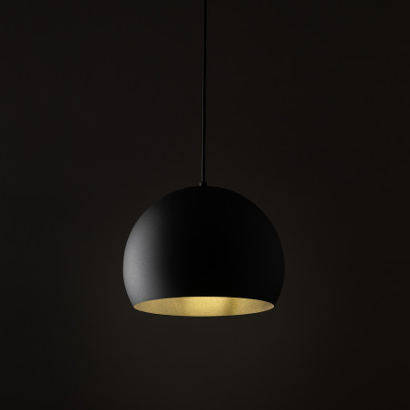 Lampa wisząca kula metalowa Zoe 27cm czarna TK Lighting