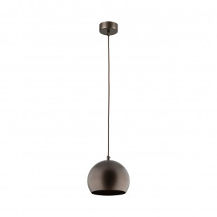 Lampa wisząca kula metalowa Zoe 17cm brązowa TK Lighting