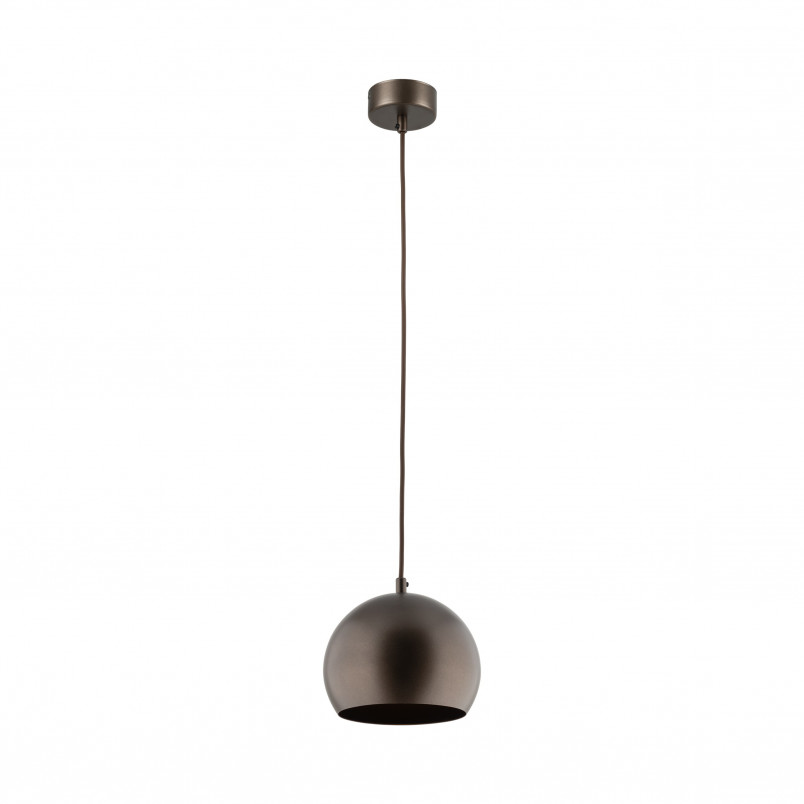 Lampa wisząca kula metalowa Zoe 17cm brązowa TK Lighting