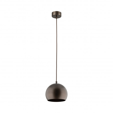Lampa wisząca kula metalowa Zoe 17cm brązowa TK Lighting