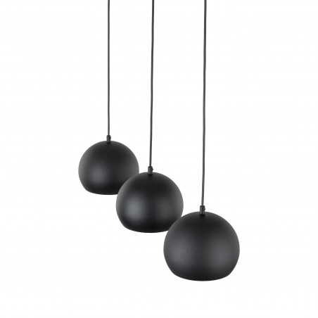 Lampa wisząca kule metalowe na listwie Zoe 81cm czarna TK Lighting