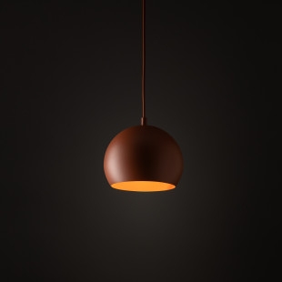 Lampa wisząca kula metalowa Zoe 17cm ceglana TK Lighting
