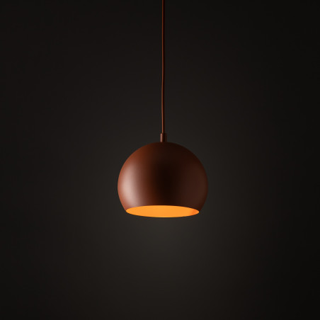 Lampa wisząca kula metalowa Zoe 17cm ceglana TK Lighting