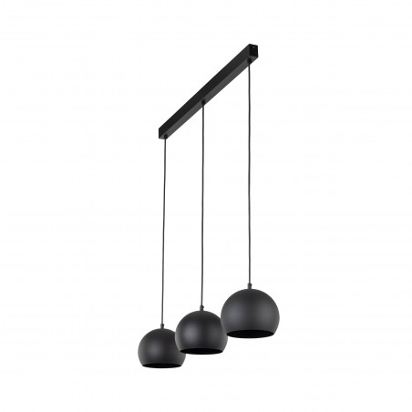 Lampa wisząca kule metalowe na listwie Zoe 81cm czarna TK Lighting