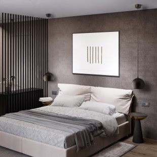 Lampa wisząca kula metalowa Zoe 17cm brązowa TK Lighting