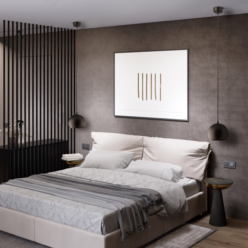 Lampa wisząca kula metalowa Zoe 17cm brązowa TK Lighting