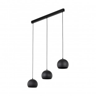 Lampa wisząca kule metalowe na listwie Zoe 81cm czarna TK Lighting